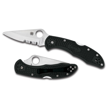 Spyderco Delica 4 Folder 2.88 in Plain Black FRN Handle