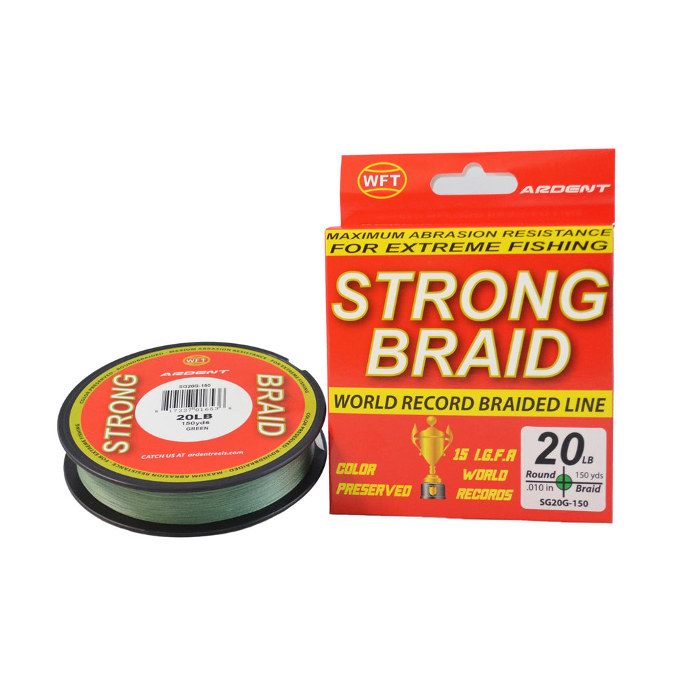 Ardent Strong Braid Fishing Line - Green yd