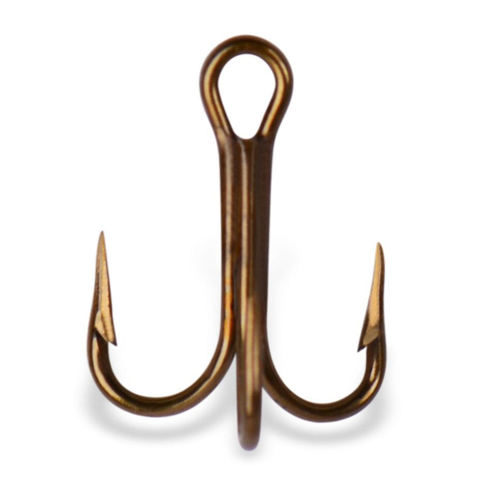 Mustad Treble Hook OShaughnessy-Bronze 5 Count Size