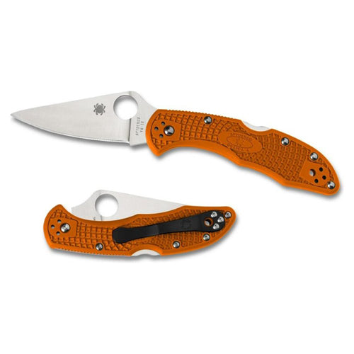 Spyderco Delica 4 Folder 2.88 in Plain Black FRN Handle